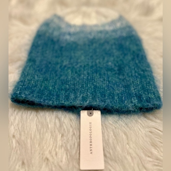 ‼️RARE‼️?ANTHROPOLOGIE??NWT?Ombre Beenie in Deep Mint main image 8